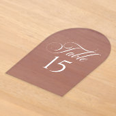 Panneau de numéro de table en calligraphie bourgui (Poser)