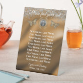 Panneau de numéro de table en feuille de métal pai (In SItu)