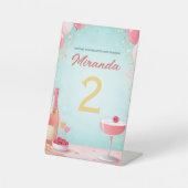 Panneau de numéro de table pour enterrement de vie (Recto)