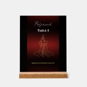 Panneau de numéro de table réservée pour gala de m (Recto)