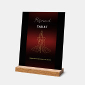 Panneau de numéro de table réservée pour gala de m (Angle)