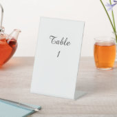 Panneau de numéro de table sur socle (In SItu)
