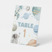 Panneau de numéros de table de douche d'astronaute (Recto)