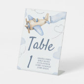 Panneau de numéros de table de douche d'avion vint (Recto)