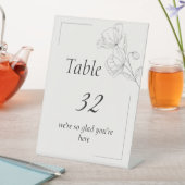Panneau de numéros de table de mariage en art liné (In SItu)