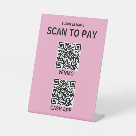 Panneau de paiement par code QR sans contact, Mode (Recto)
