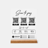 Panneau de paiement par QR code Scan to Pay (Recto)
