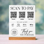 Panneau de paiement par scan moderne : PayPal, Ven (Neutre)