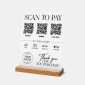 Panneau de paiement par scan moderne : PayPal, Ven (Angle)