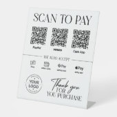 Panneau de paiement par scan moderne : PayPal, Ven (Recto)