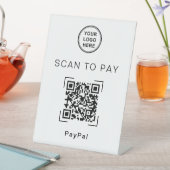 Panneau de paiement QR Code sur Pied pour les Entr (In SItu)