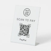 Panneau de paiement QR Code sur Pied pour les Entr (Recto)