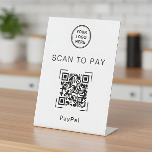 Panneau de paiement QR Code sur Pied pour les Entr