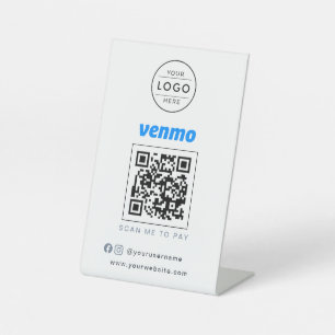 Panneau de paiement QR Venmo pour entreprise profe