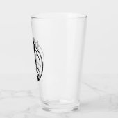 Panneau de Paix Alien Pint verre à boire (Gauche)