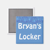 Panneau de Paix Bleu Magnet de casier personnalisé (Recto/Verso)