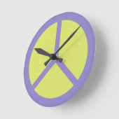 Panneau de paix coloré horloge murale (Angle)