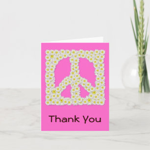 Panneau de Paix Daisy Note de Merci