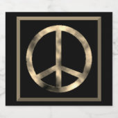 Panneau de Paix Ensemble de Étiquettes de nourritu (Étiquettes simples)