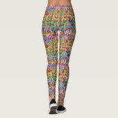 Panneau de Paix Multicolore - Leggings (Dos)