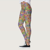 Panneau de Paix Multicolore - Leggings (Gauche)
