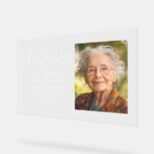 Panneau de photo de mariage mémorial de siège rése (Angle)