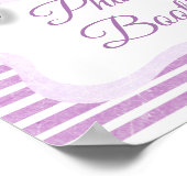Panneau de Photobooth Affiche Papillon Violet (Coin)