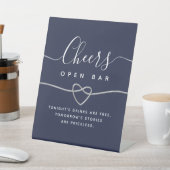 Panneau de pied de bar ouvert de mariage (In SItu)