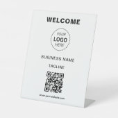 Panneau de pied de bienvenue avec logo de nom d'en (Recto)
