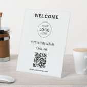 Panneau de pied de bienvenue avec logo de nom d'en (In SItu)