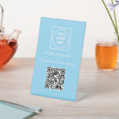 Panneau de pied de présentation de menu QR Code bl (In SItu)