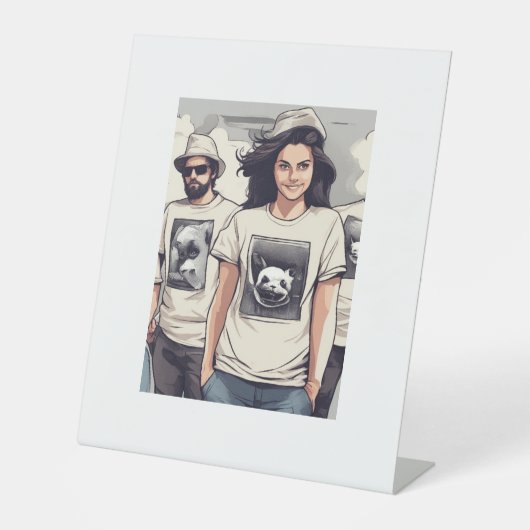 Panneau de piédestal, 4" X 6" (Recto)