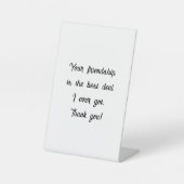 Panneau de piédestal, 4" X 6" (Recto)