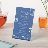 Panneau de piédestal bleu 'Ça s'additionne' (In SItu)