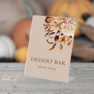 Panneau de piédestal de bar à desserts Floral Fall