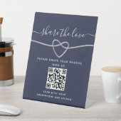 Panneau de piédestal de code QR de mariage (In SItu)