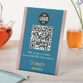 Panneau de piédestal de code QR pour avis Google p (In SItu)