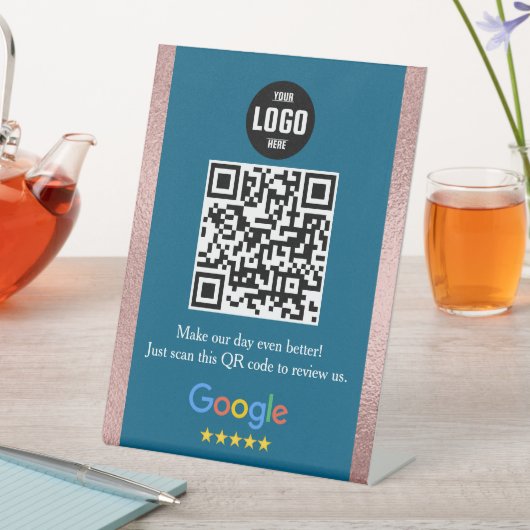 Panneau de piédestal de code QR pour avis Google p (In SItu)