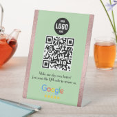 Panneau de piédestal de code QR pour les avis Goog (In SItu)