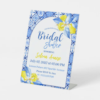 Panneau de piédestal de fête prénuptiale Citrus