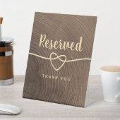 Panneau de piédestal de mariage en bois rustique (In SItu)