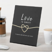 Panneau de piédestal de mariage en calligraphie mo (In SItu)