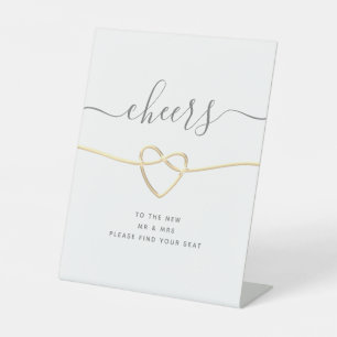 Panneau de piédestal de mariage en calligraphie mo