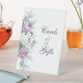 Panneau de piédestal de mariage lavande violet (In SItu)