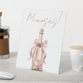 Panneau de piédestal de numéros de bar à mimosas é (In SItu)