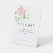 Panneau de piédestal de table de mariage à bar ouv (Recto)