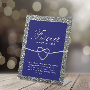 Panneau de piédestal de table de mariage mémorial