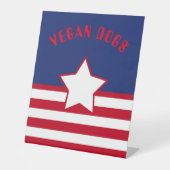 Panneau de piédestal Patriotique rouge, blanc et b (Recto)