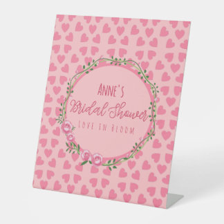 Panneau de piédestal pour Baby Shower avec fleurs