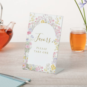 panneau de piédestal pour fleurs sauvages